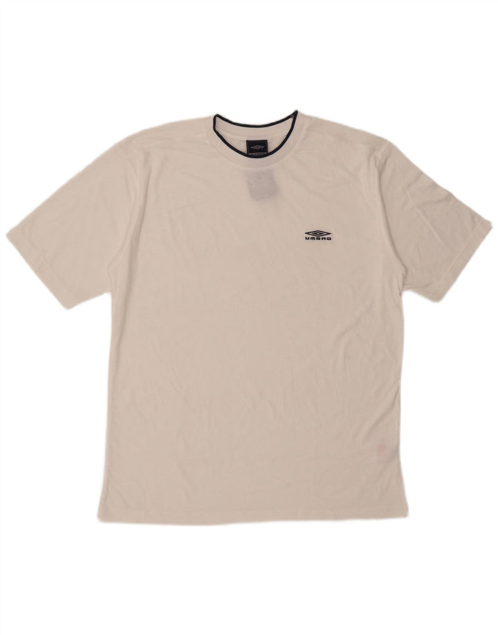 Ανδρικό T-Shirt Umbro Top Large White Polyester