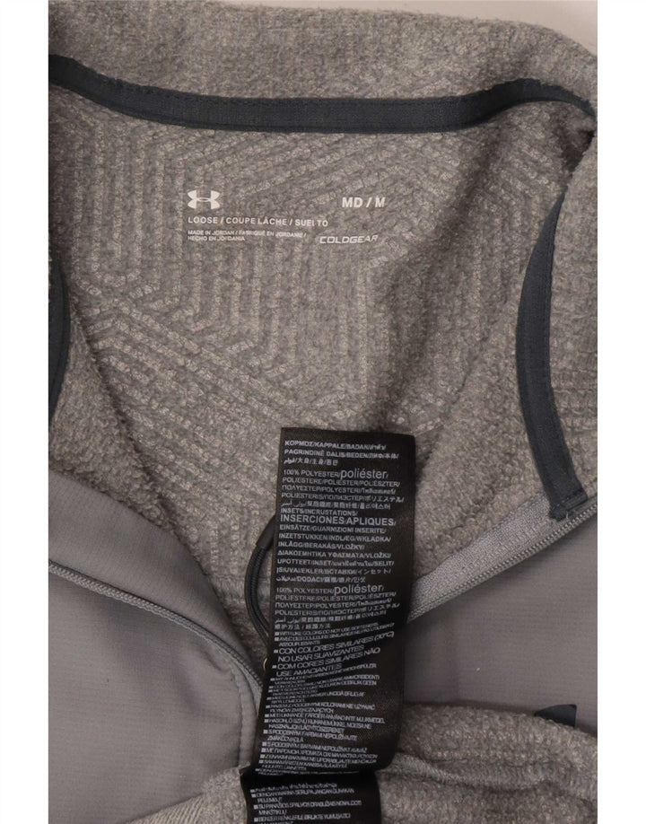 Under Armor Ανδρική φόρμα πουλόβερ με φερμουάρ με φερμουάρ στο επάνω μέρος Medium Grey