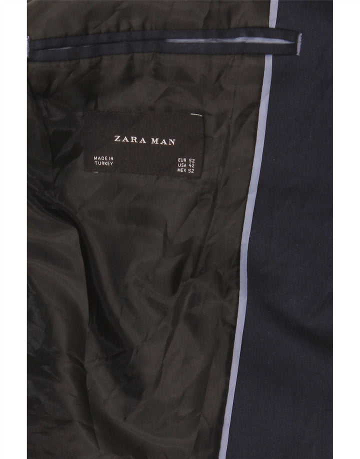 Zara Ανδρικό μπλέιζερ μπουφάν EU 52 Large Navy Blue