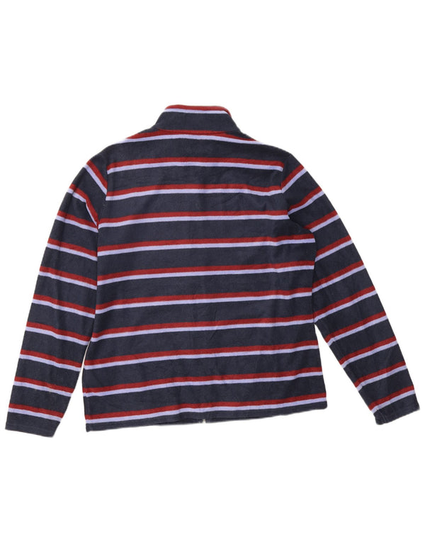 Marks & Spencer Γυναικείο Fleece Jacket UK 16 Large Navy Blue ριγέ