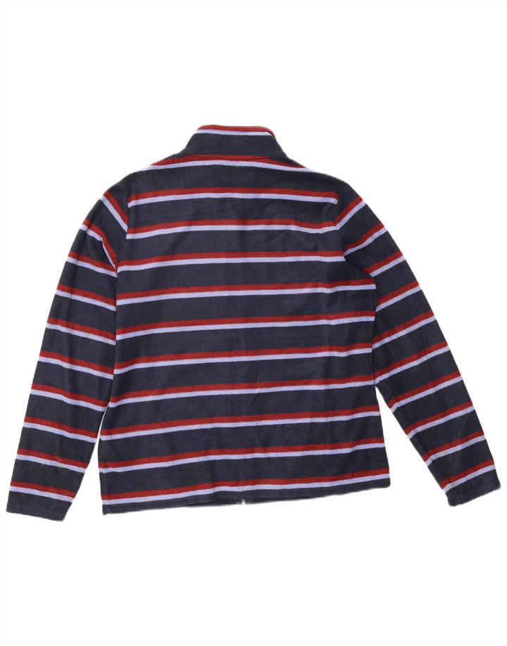 Marks & Spencer Γυναικείο Fleece Jacket UK 16 Large Navy Blue ριγέ