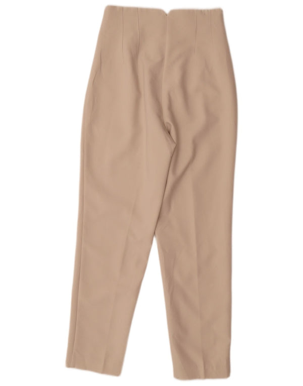 Zara Γυναικείο ψηλόμεσο κωνικό casual παντελόνι XS W24 L26 Beige