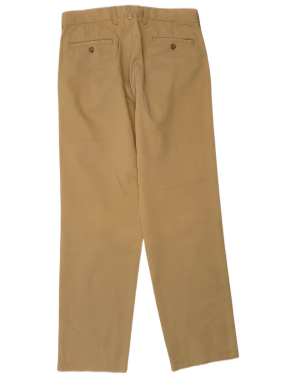 Armani Ανδρικό ίσιο παντελόνι Chino UK 36 Small W29 L30 Beige βαμβακερό