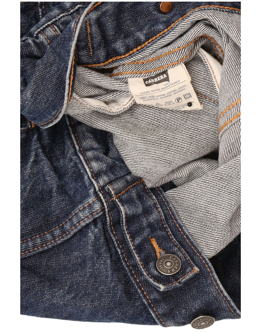 Carrera Ανδρικό Τζιν Μπουφάν UK 42 XL Navy Blue Cotton