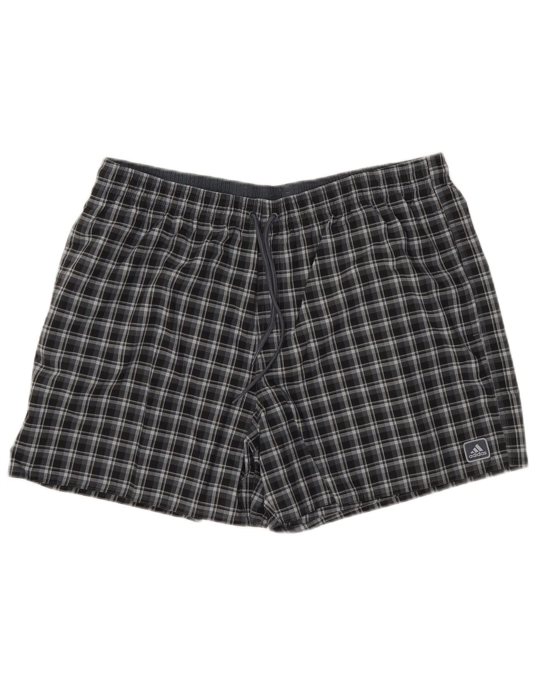 Ανδρικό σορτς κολύμβησης Adidas XL Navy Blue Check Polyester