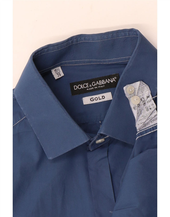 Ανδρικό πουκάμισο Dolce & Gabbana 15 1/2 39 Μεσαίο μπλε βαμβακερό