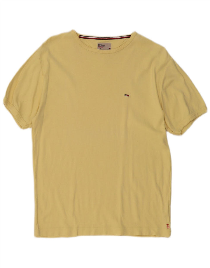 Ανδρικό T-Shirt Tommy Hilfiger Top Μεσαίο κίτρινο βαμβακερό