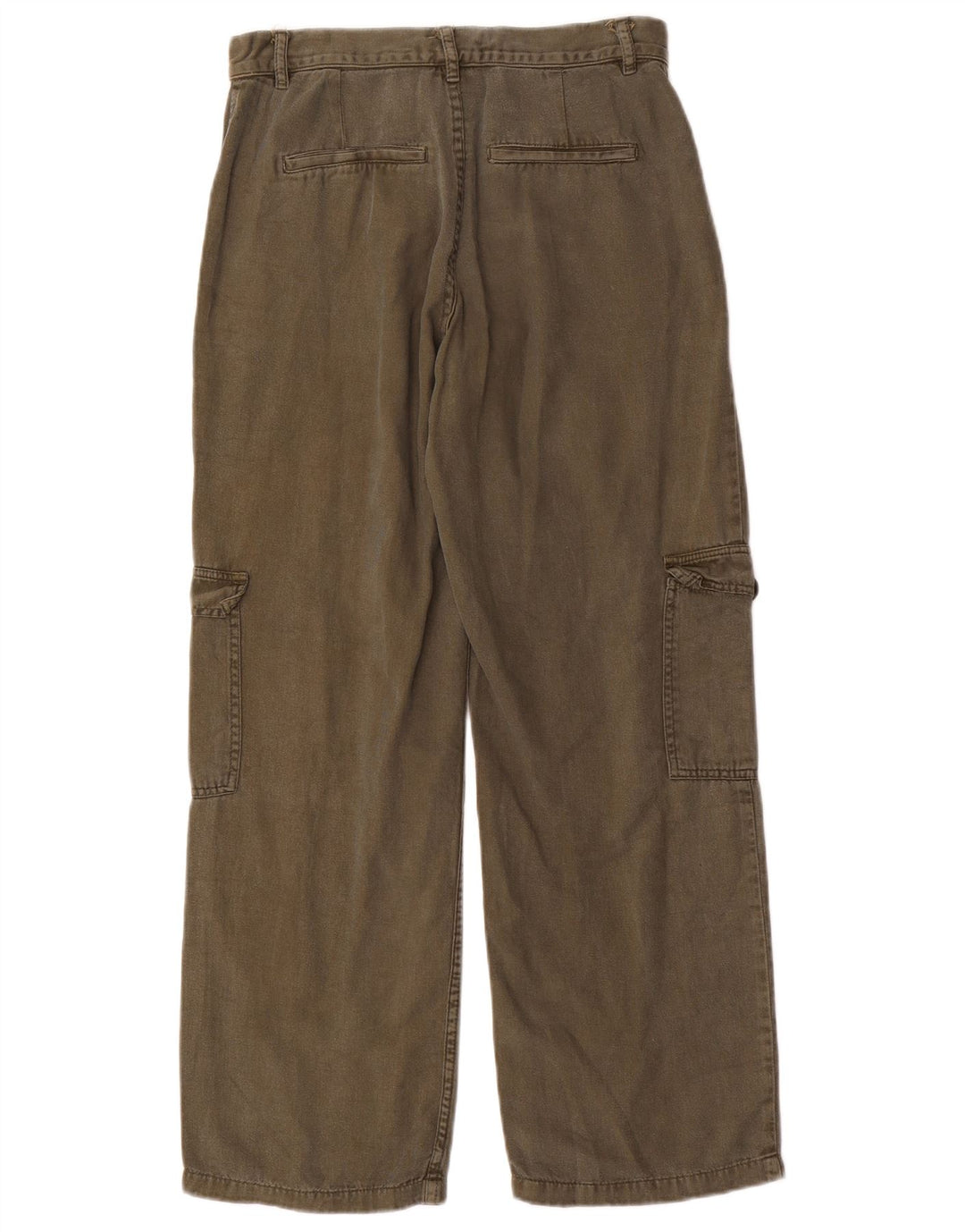 Zara Γυναικείο ίσιο παντελόνι Cargo Small W26 L27 Khaki