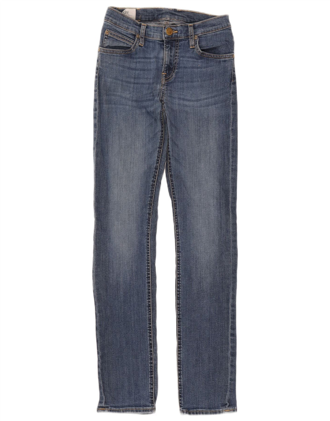 Lee Womens Jade Slim Jeans W27 L33 Blue Cotton