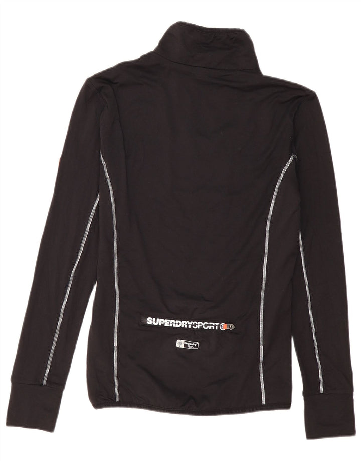 Ανδρική φόρμα πουλόβερ με φερμουάρ Superdry Top Medium Black