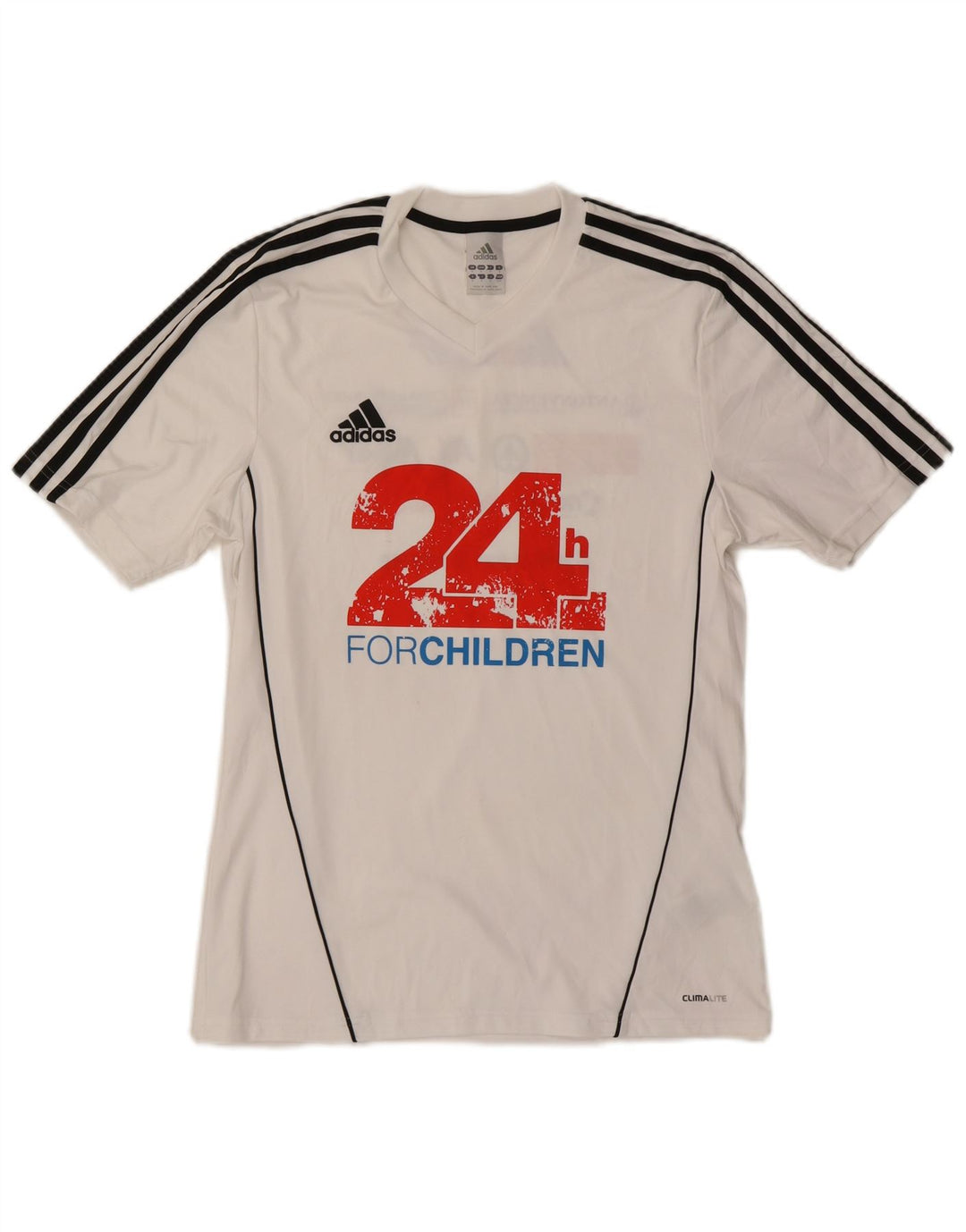 Ανδρικό γραφικό T-Shirt Climalite ADIDAS Top Small White Polyester