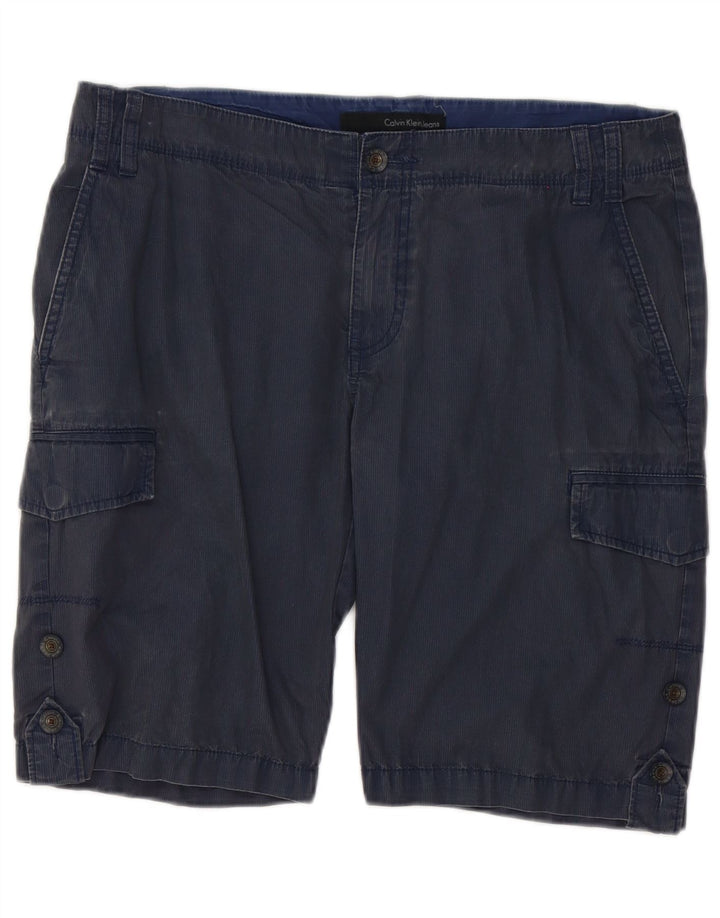 Ανδρικό σορτς Cargo Calvin Klein W33 Βαμβακερό μεσαίο μπλε ναυτικό