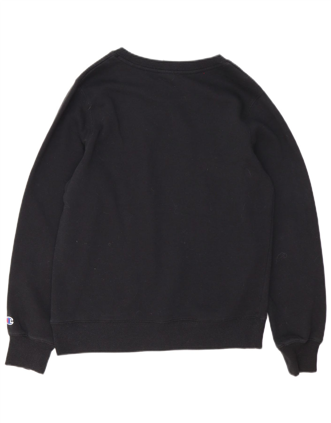 Champion Γυναικείο Γραφικό Φούτερ Jumper UK 14 Μεσαίο μαύρο βαμβακερό