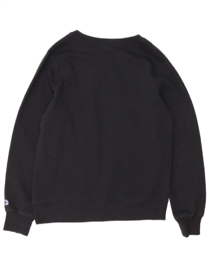 Champion Γυναικείο Γραφικό Φούτερ Jumper UK 14 Μεσαίο μαύρο βαμβακερό