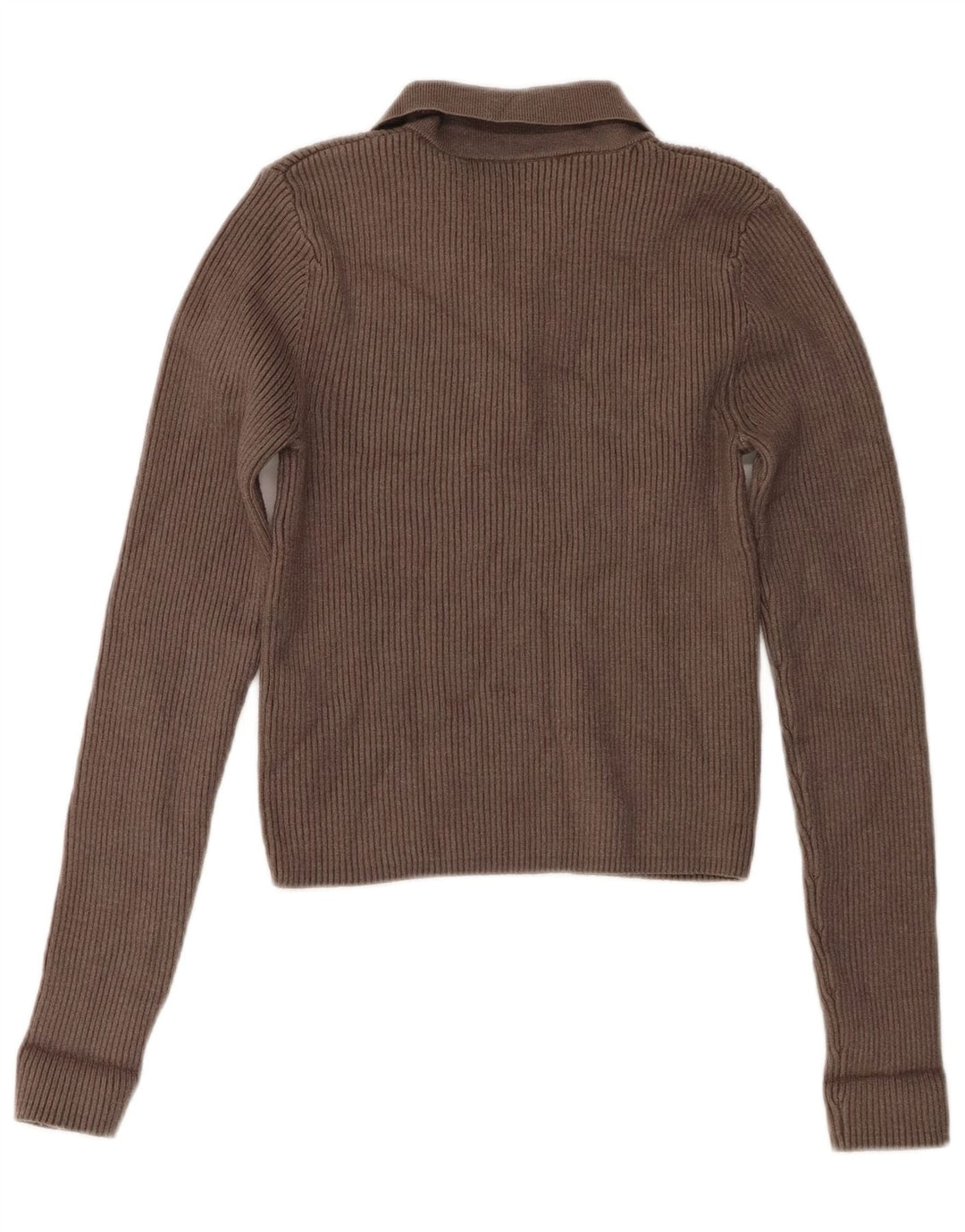 Zara Γυναικείο πουλόβερ Polo Neck Jumper UK 12 Medium Grey Viscose