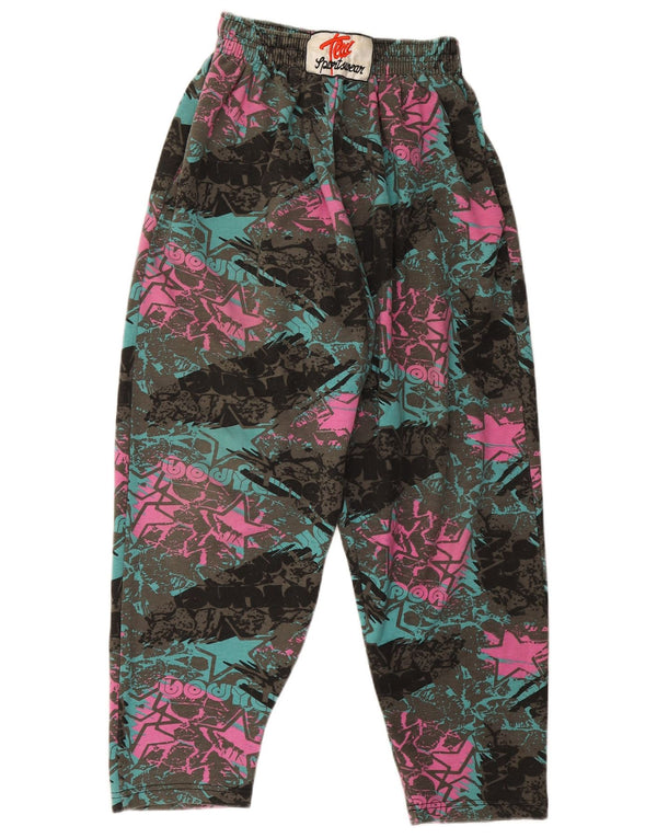 Vintage γυναικεία φόρμα παντελόνια UK 16 Large πολύχρωμα ρετρό