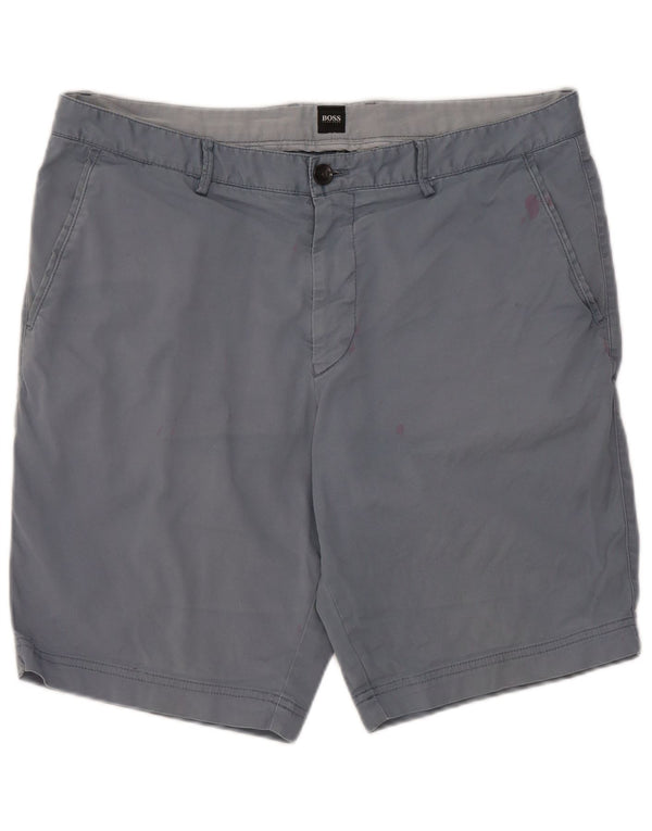 Ανδρικό σορτς Chino Hugo Boss IT 50 Large W34 Μπλε βαμβακερό