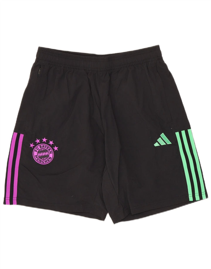 Αθλητικό σορτς Adidas Mens FC Bayern Munchen, μεσαίο μαύρο πολυαμίδιο