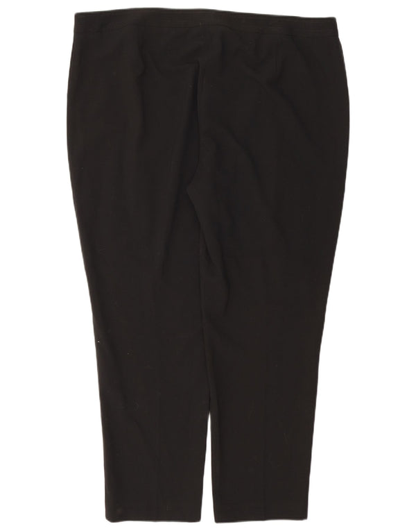 Marks & Spencer Γυναικείο ίσιο casual παντελόνι UK 20 2XL W40 L26 μαύρο
