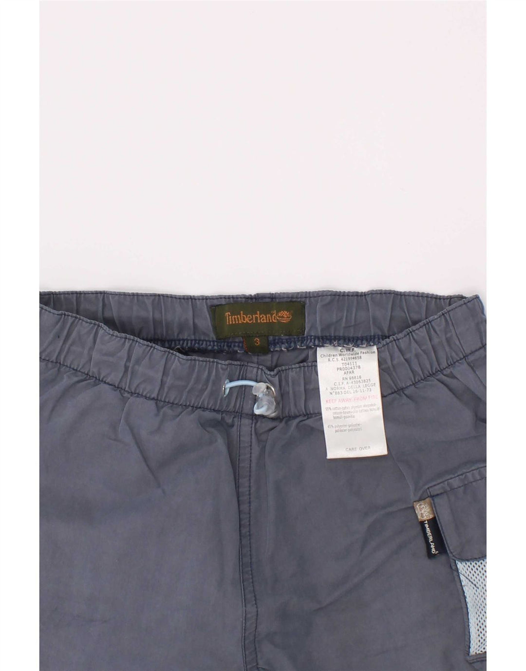 Timberland Boys Cargo Short 2-3 Years W20 Navy Blue Cotton