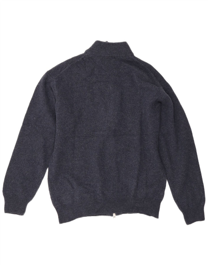 Ανδρικό πουλόβερ Gant Ζακέτα XL Navy Blue Lambswool