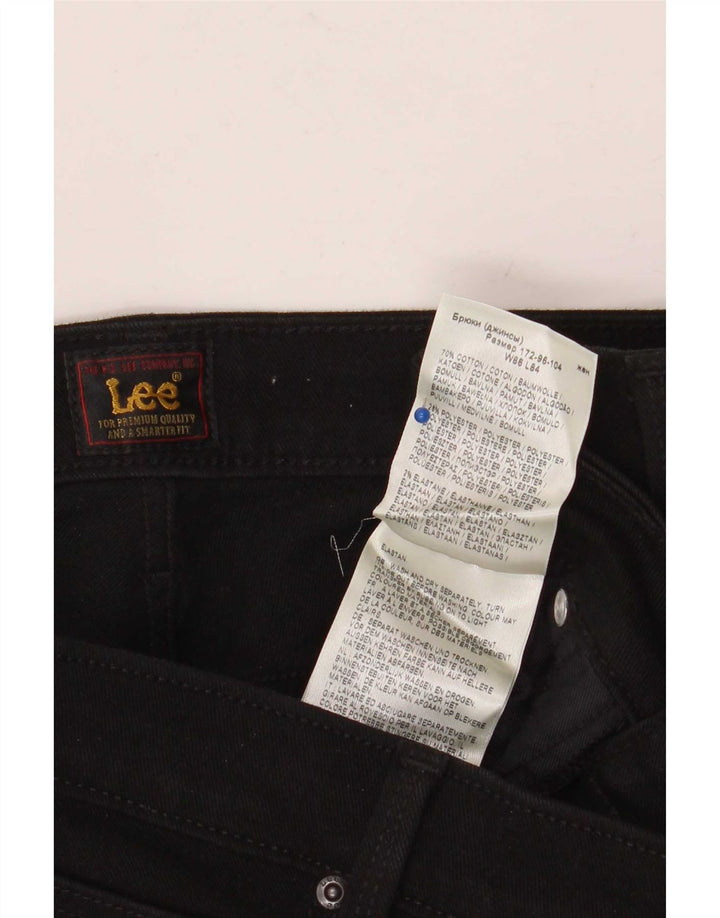 Lee Womens Marion Straight Jeans W34 L33 Μαύρο βαμβακερό