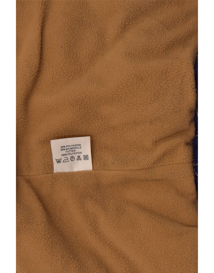 Vintage Ανδρικό Καπιτονέ μπουφάν με κουκούλα UK 42 XL Purple Polyester