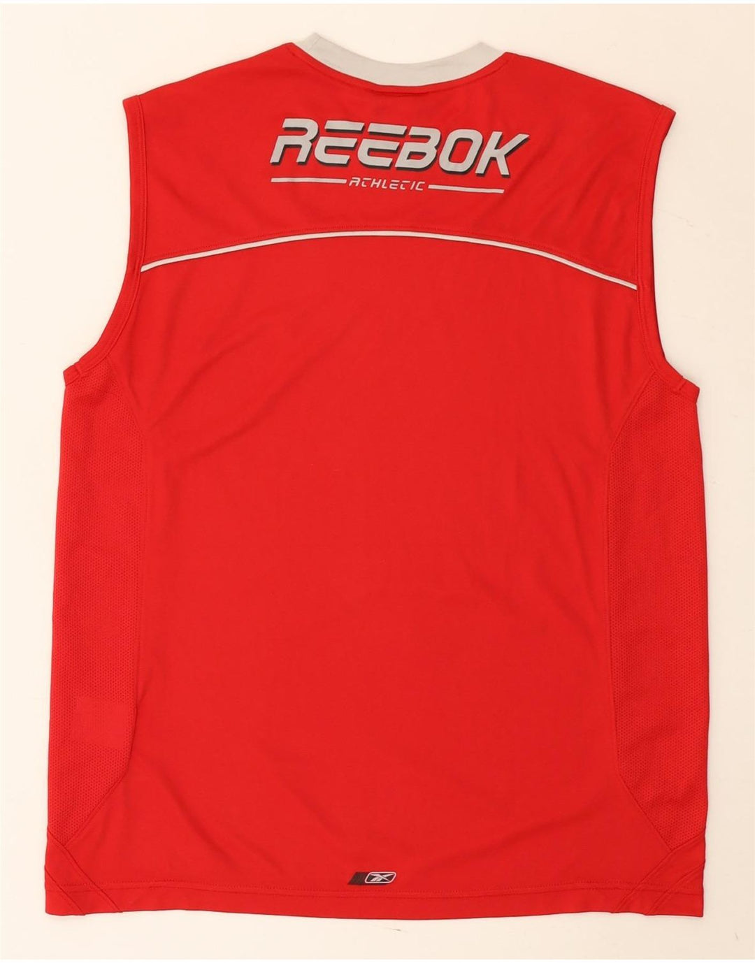 Ανδρικό γιλέκο Reebok με μεσαίο κόκκινο πολυεστέρα