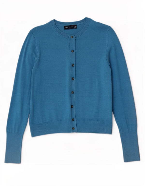 Marks & Spencer Γυναικεία ζακέτα Crop UK 10 Small Turquoise Viscose