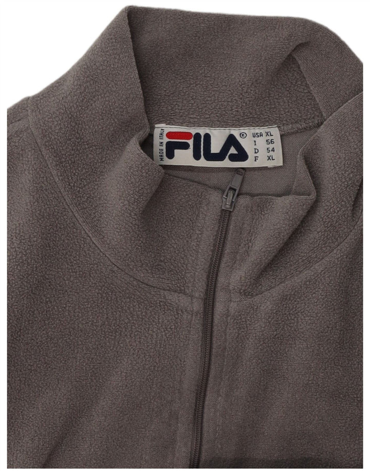 Ανδρικό φερμουάρ FILA Fleece Jumper XL Grey
