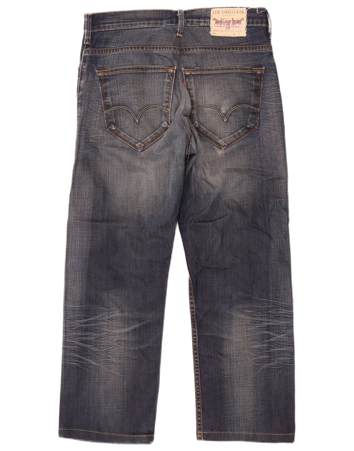 Ανδρικό τζιν Levi's Straight W34 L29 Μπλε βαμβακερό
