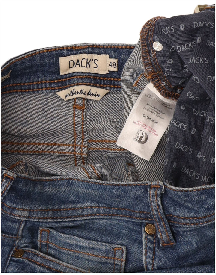 Dack's Womens Crop Slim Jeans IT 48 XL W32 L26 Blue Cotton