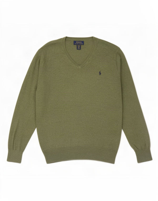 Polo Ralph Lauren Boys Jumper πουλόβερ 15-16 ετών XL Πράσινο