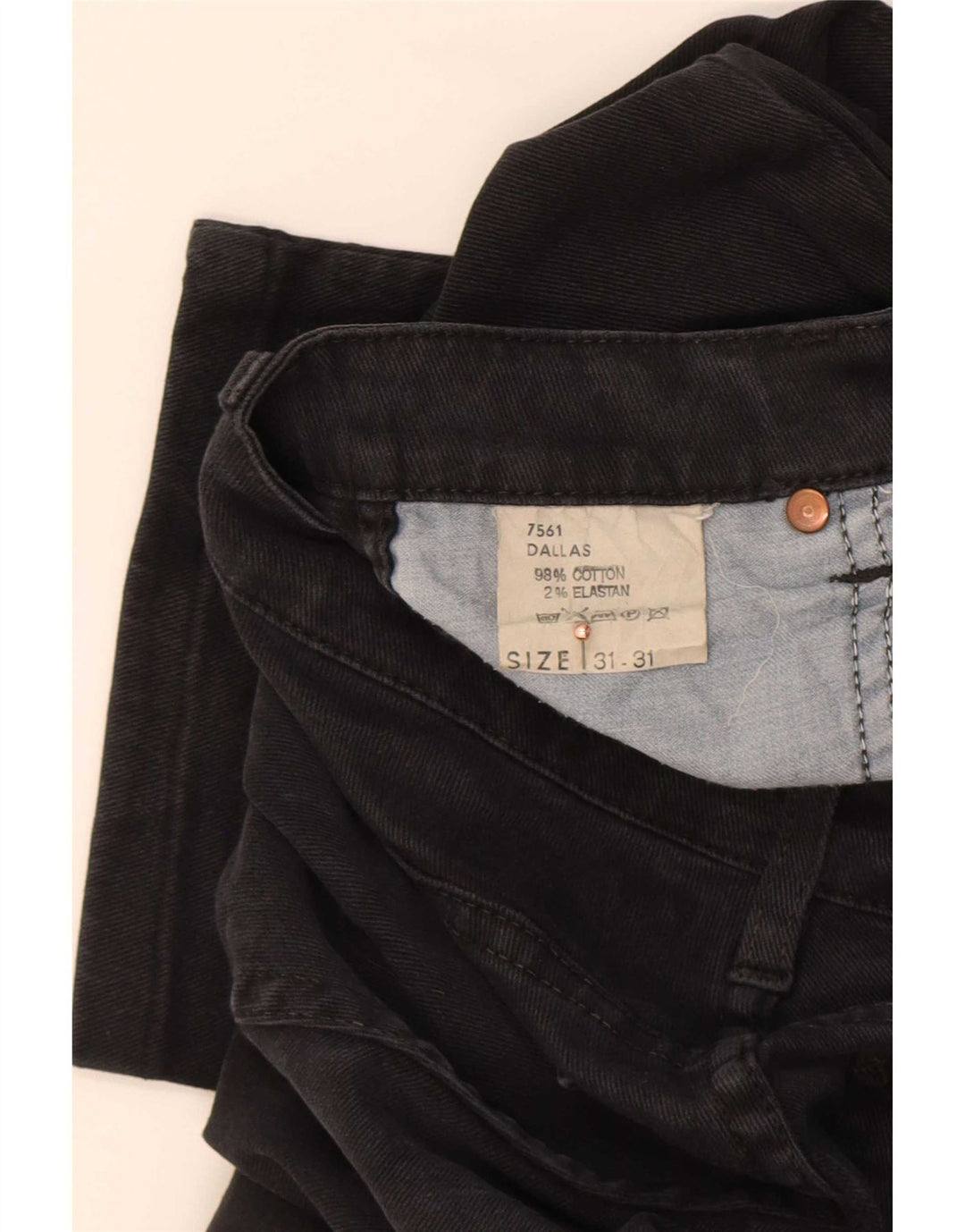Lee Mens Slim Jeans W31 L28 Μαύρο βαμβακερό
