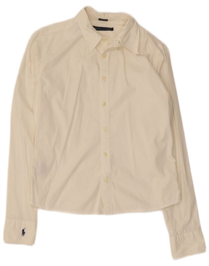 Ralph Lauren Γυναικείο Skinny πουκάμισο US 8 Medium Off White