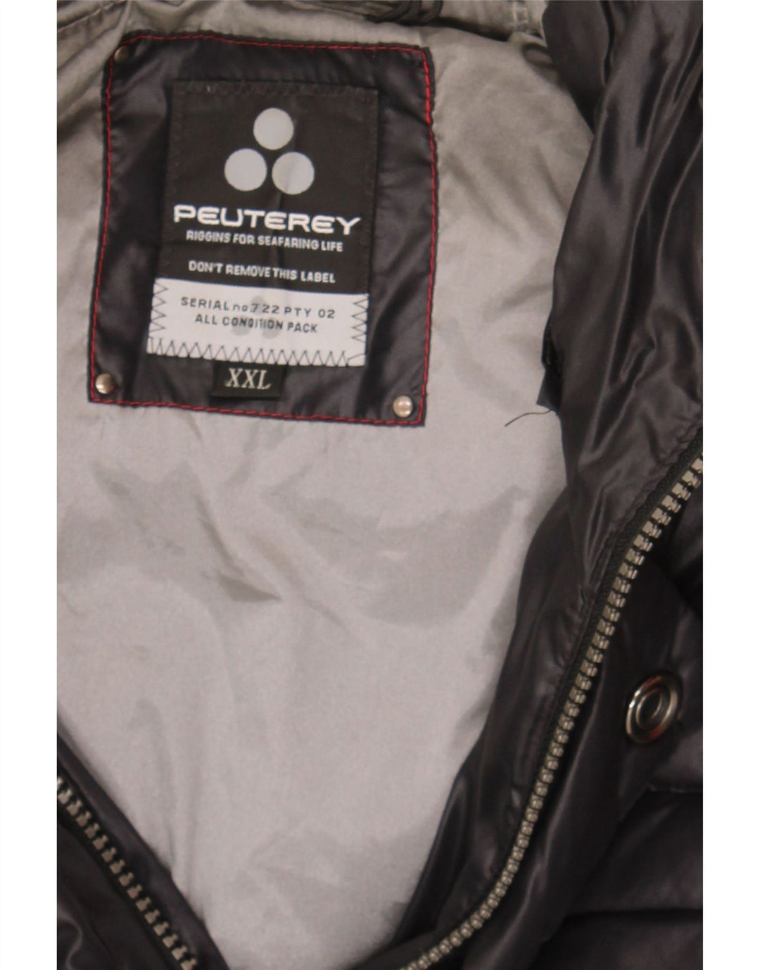 PEUTEREY Girls Hooded Padded Jacket 14-15 Years 2XL Black Polyester