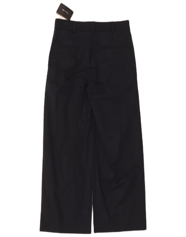 Massimo Dutti Γυναικείο ψηλόμεσο παντελόνι Chino EU 34 2XS W24 L25 Navy Blue