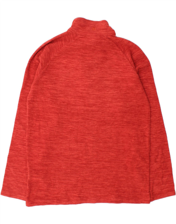MOUNTAIN WAREHOUSE Mens Zip Neck Fleece Jumper Medium Red Polyester Vintage Mountain Warehouse and Second-Hand Mountain Warehouse from Messina Hembry 