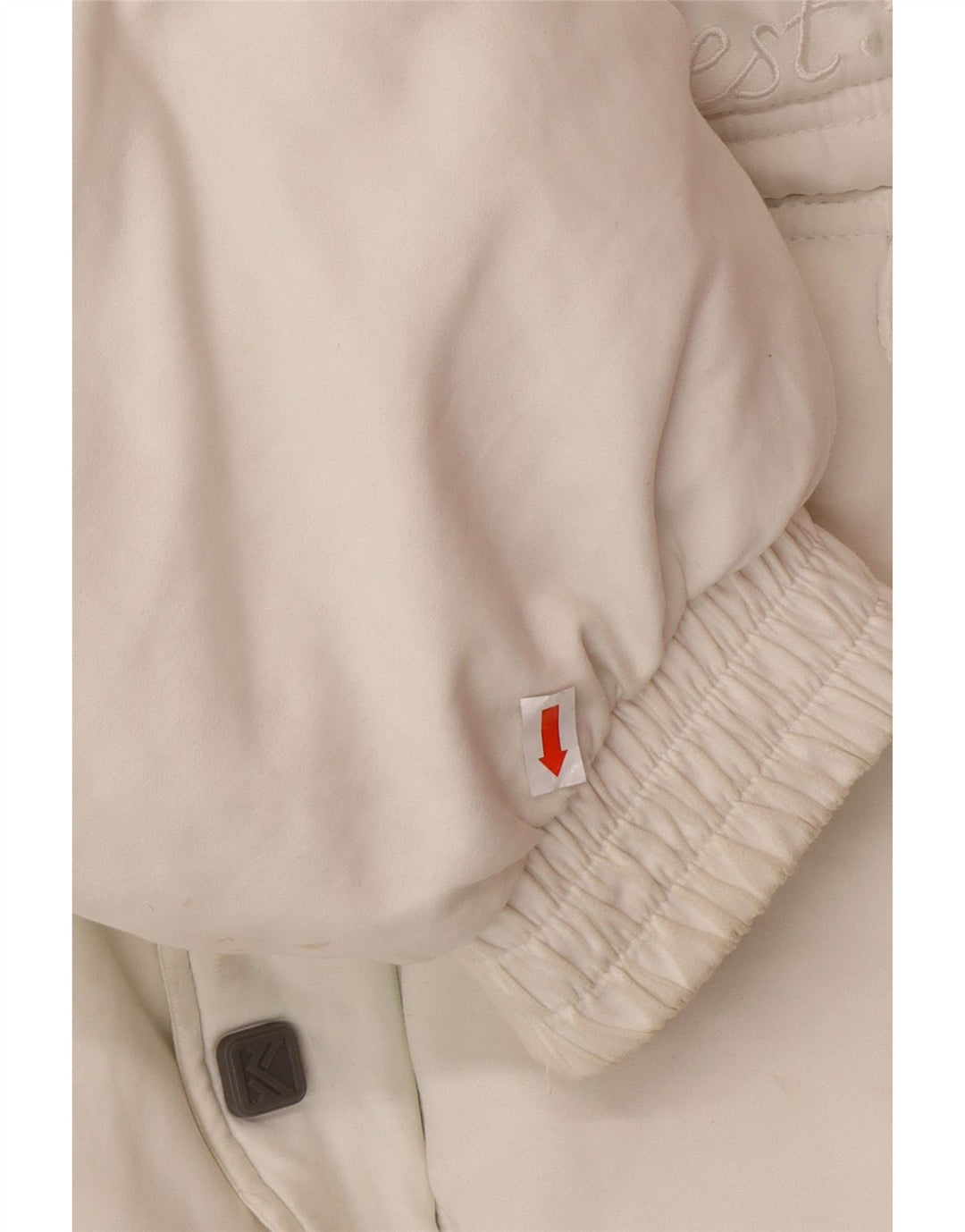 KARL KANI Ανδρικό μπουφάν με κουκούλα με κουκούλα UK 44 2XL Λευκός Πολυεστέρας