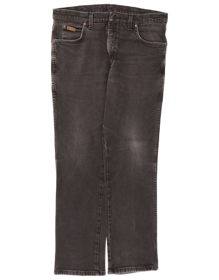 Ανδρικό τζιν Wrangler ίσιο W36 L30 Γκρι βαμβακερό