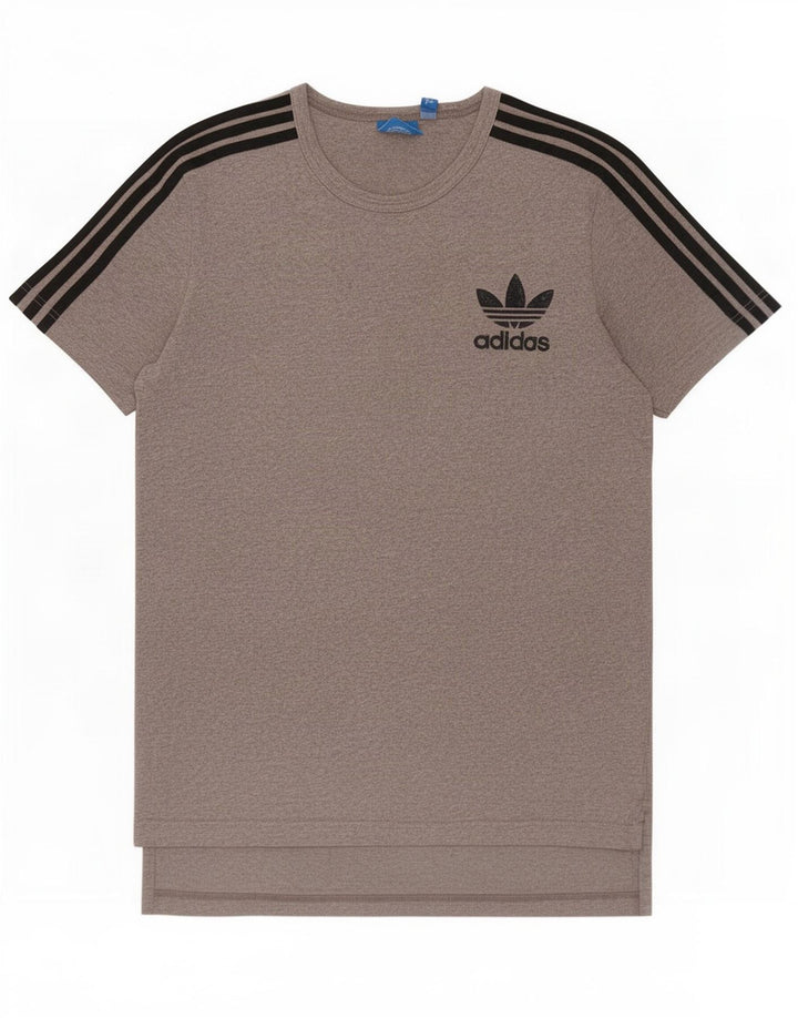 Ανδρικό T-Shirt Adidas Τοπ μεσαίο γκρι βαμβακερό