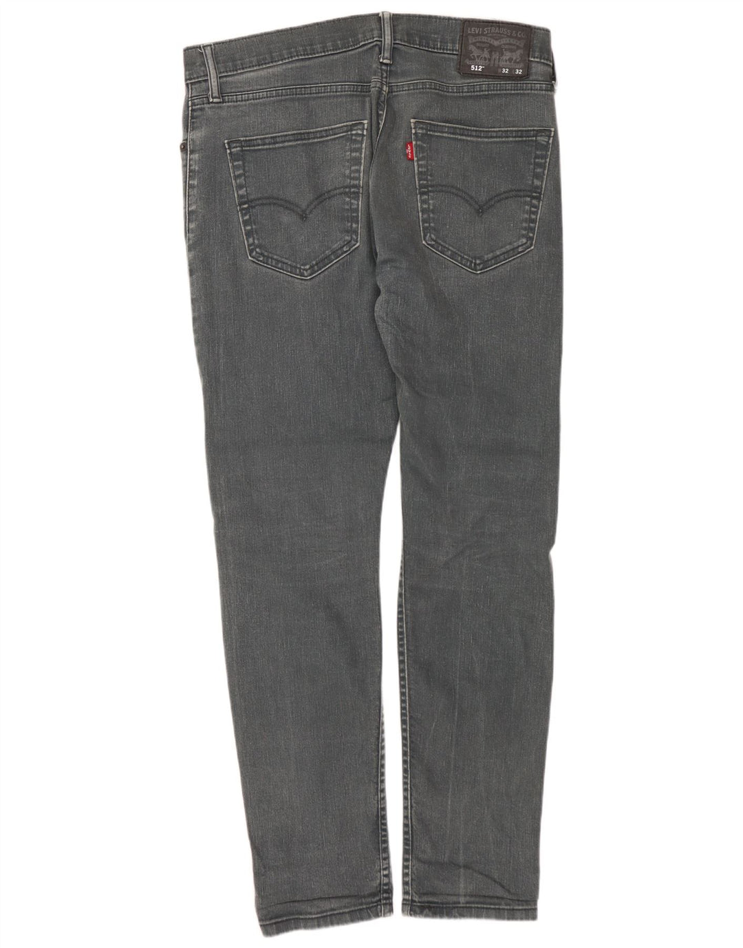 LEVI'S Mens 512 Slim Tapered Jeans W32 L32 Γκρι βαμβακερό