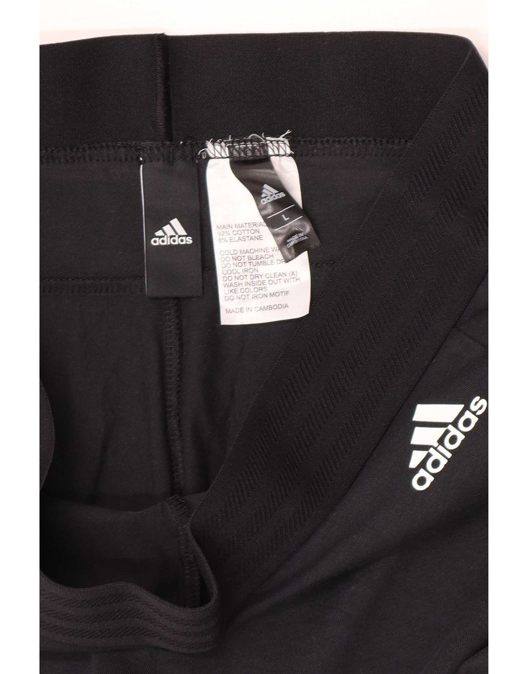 Adidas Γυναικείο κολάν UK 14 μεγάλο μαύρο βαμβακερό