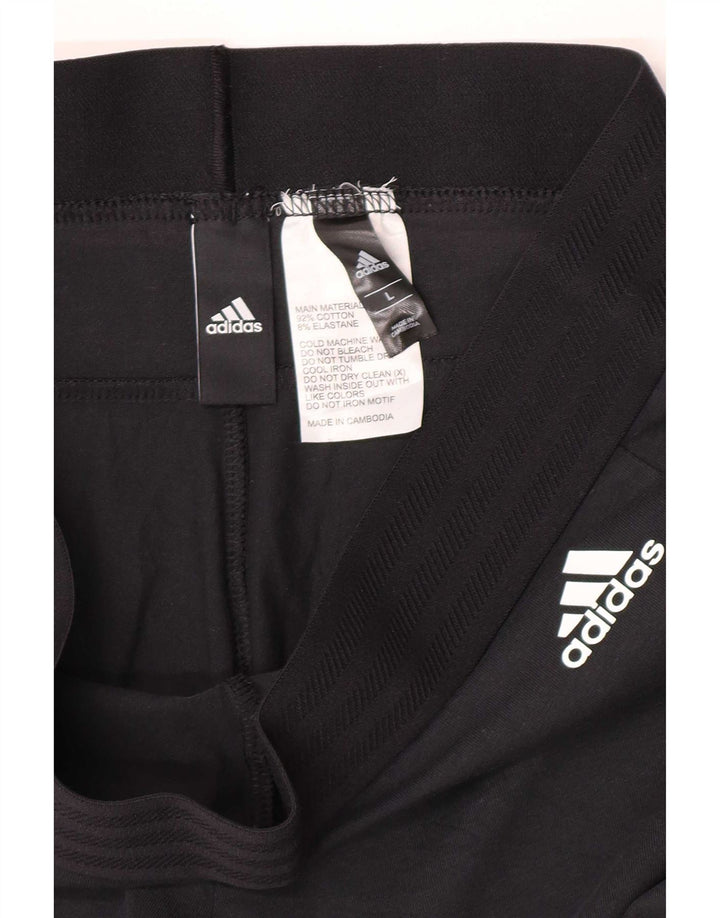Adidas Γυναικείο κολάν UK 14 μεγάλο μαύρο βαμβακερό