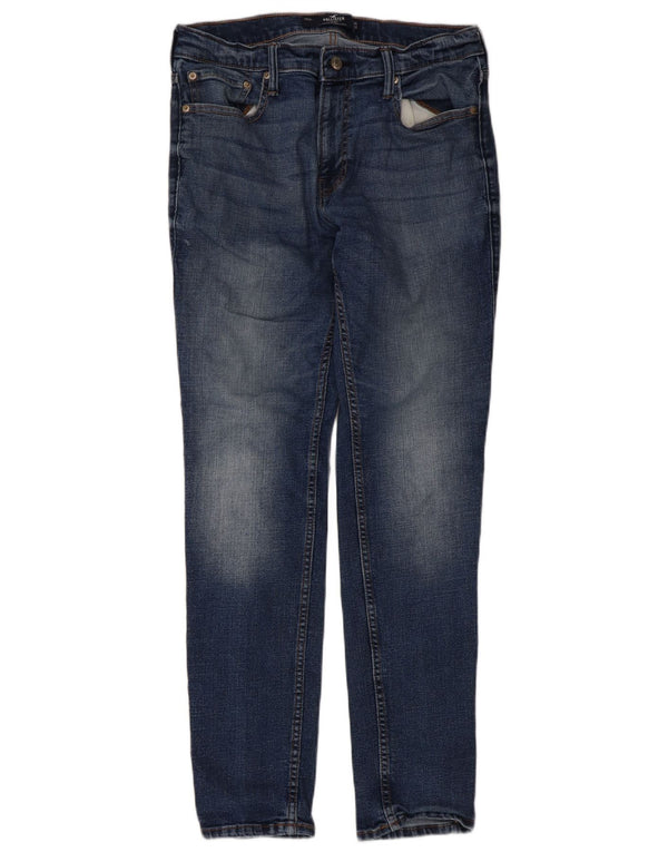 Ανδρικό Skinny Jeans Hollister W34 L32 Blue Cotton