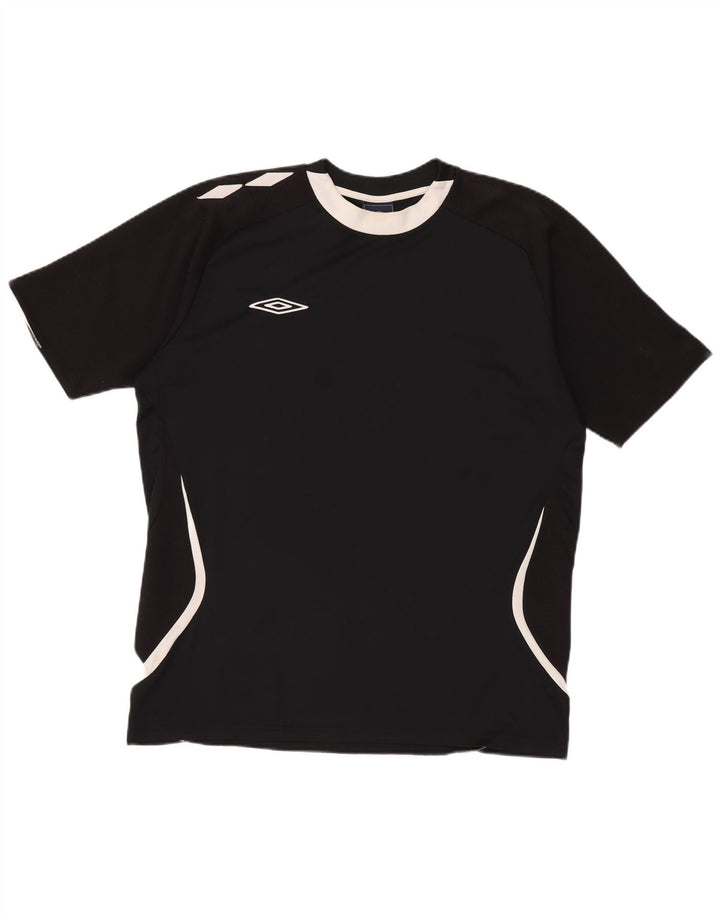 Ανδρικό γραφικό T-Shirt Umbro Top XL Μαύρο Colourblock Πολυεστέρας