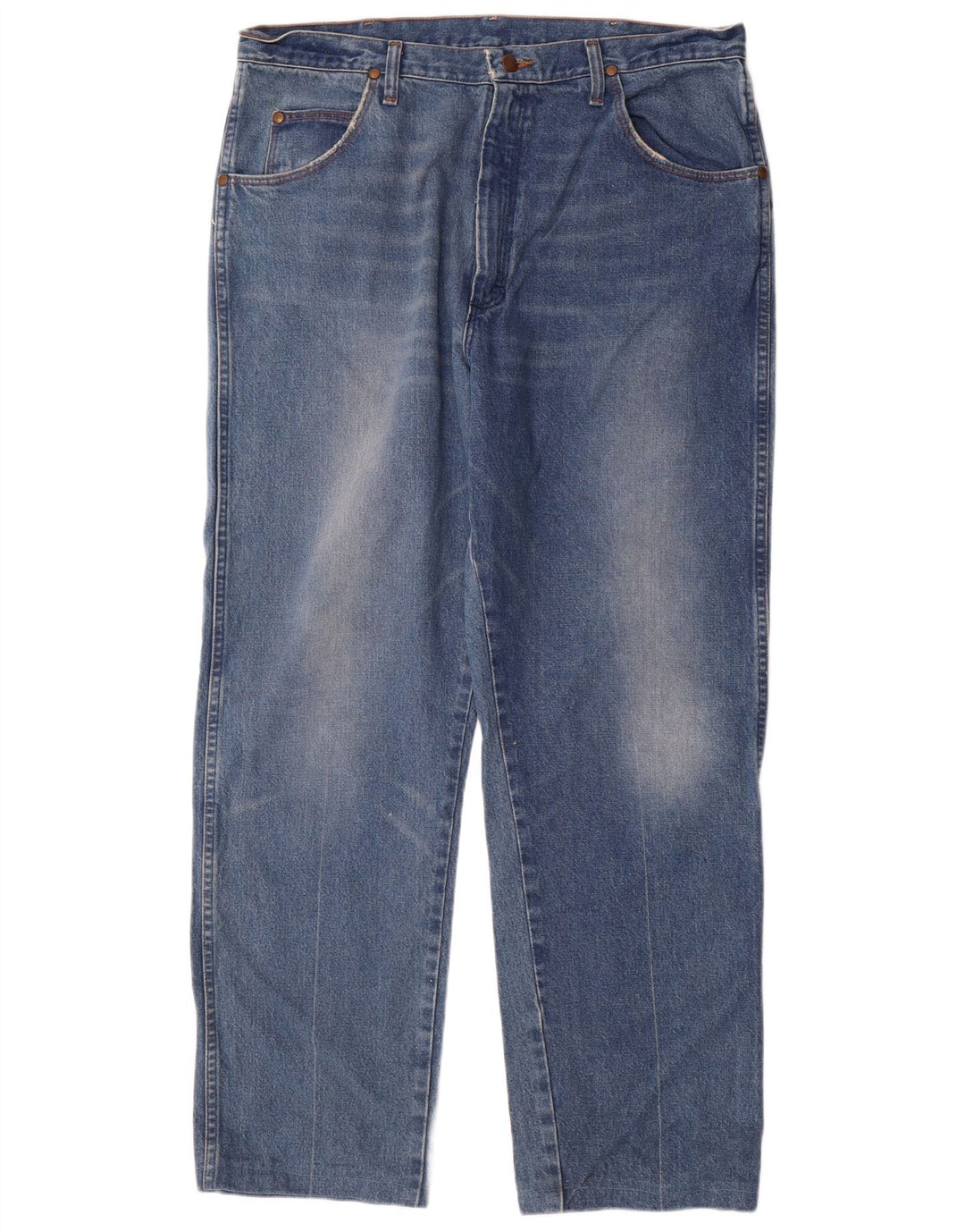 Ανδρικό τζιν Wrangler ίσιο W38 L30 Μπλε βαμβακερό