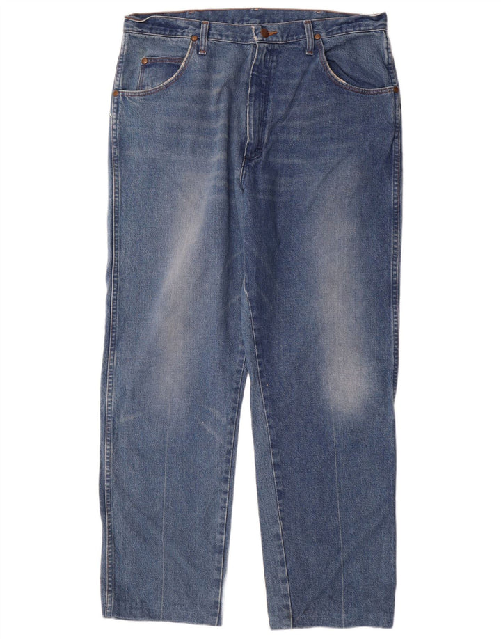 Ανδρικό τζιν Wrangler ίσιο W38 L30 Μπλε βαμβακερό