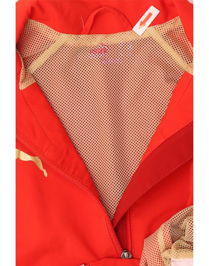 Puma Girls αθλητική φόρμα Top Jacket 11-12 Years Red Colourblock Polyester