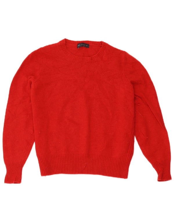 Marks & Spencer Γυναικείο πουλόβερ με λαιμόκαυστο UK 18 XL Red Lambswool